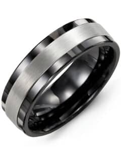 Men’s Plain Satin Finish Wedding Band