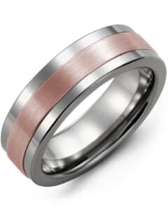 Men’s Plain Satin Finish Wedding Band