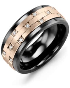 Men’s Scattered Diamond Wedding Ring