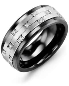 Men’s Scattered Diamond Wedding Ring